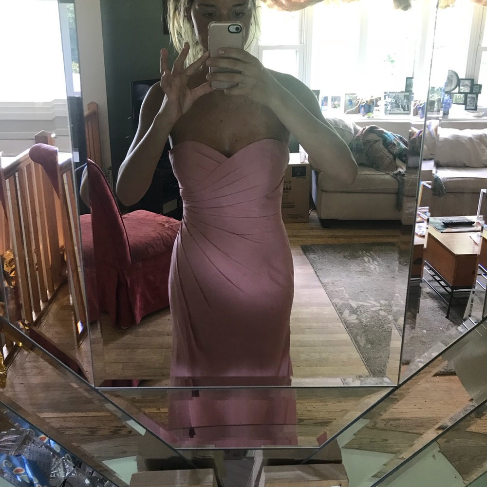Pink Bridesmaid Dress - Bari Jay